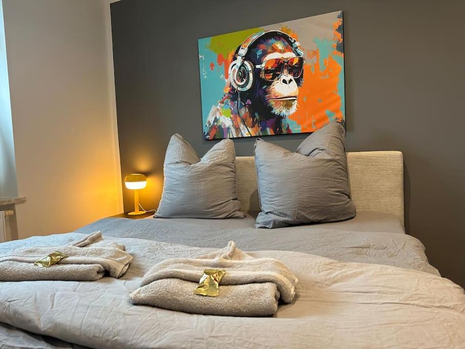 רוסטוק Moderne 50 Qm Unterkunft Monkey מראה חיצוני תמונה